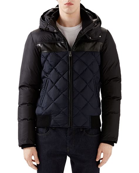 gucci hooded jacket lyst|Gucci Down and padded jackets for Men .